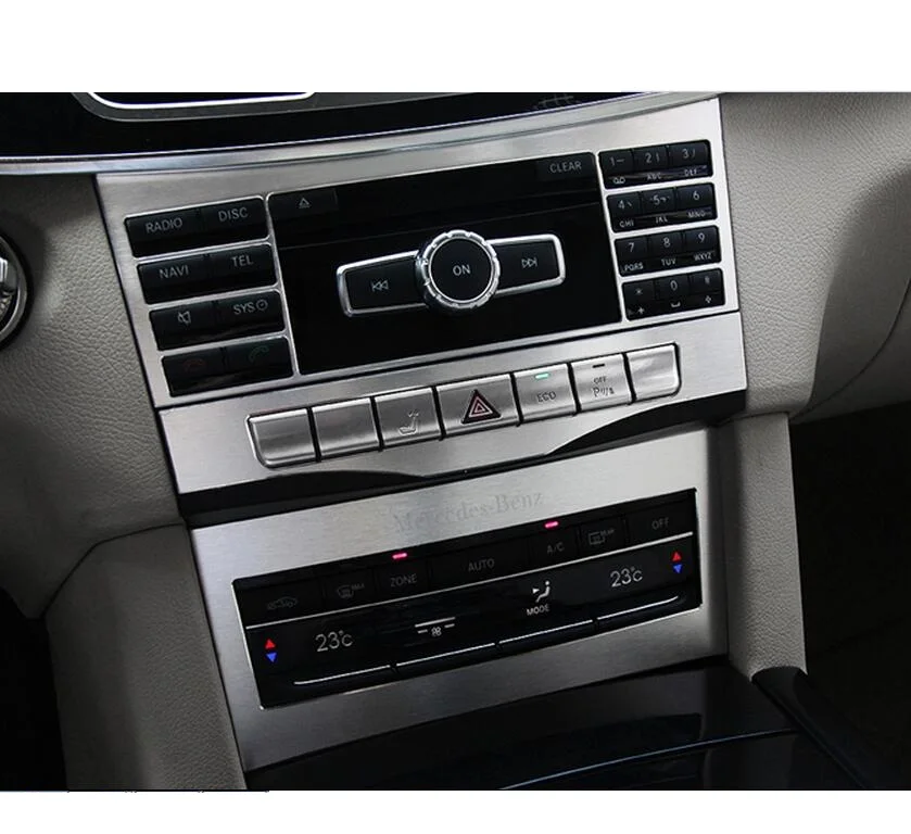 Центральной консоли Кнопка регулировки Рамки крышка отделка 3 шт. для Mercedes Benz E Class
