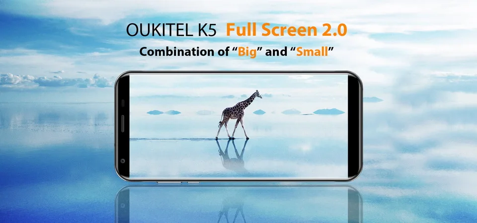 OUKITEL K5 2 GB 16 мобильный телефон 5 7 дюйма HD MTK6737T 4 ядра 8MP двойной камеры Android 0 4000 mAh OTG