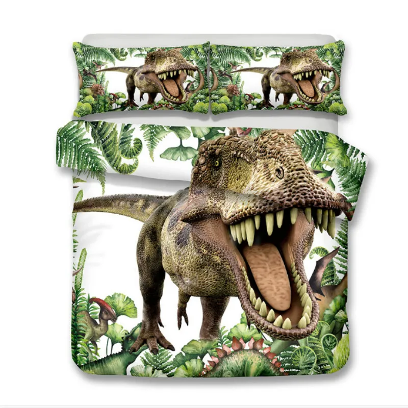 Мир динозавров юрского периода Комплект постельного белья Tyrannosaurus пододеяльник