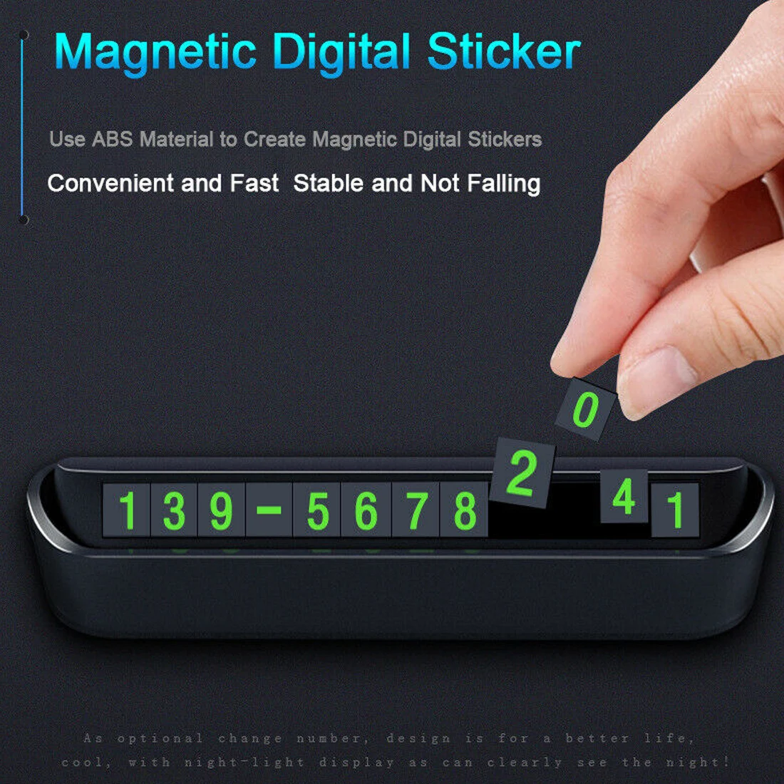 

Car Temporary Parking Card Phone Number Card Plate Hidden Telephone Number Car Park Stop Automobile Accessories Car-styling