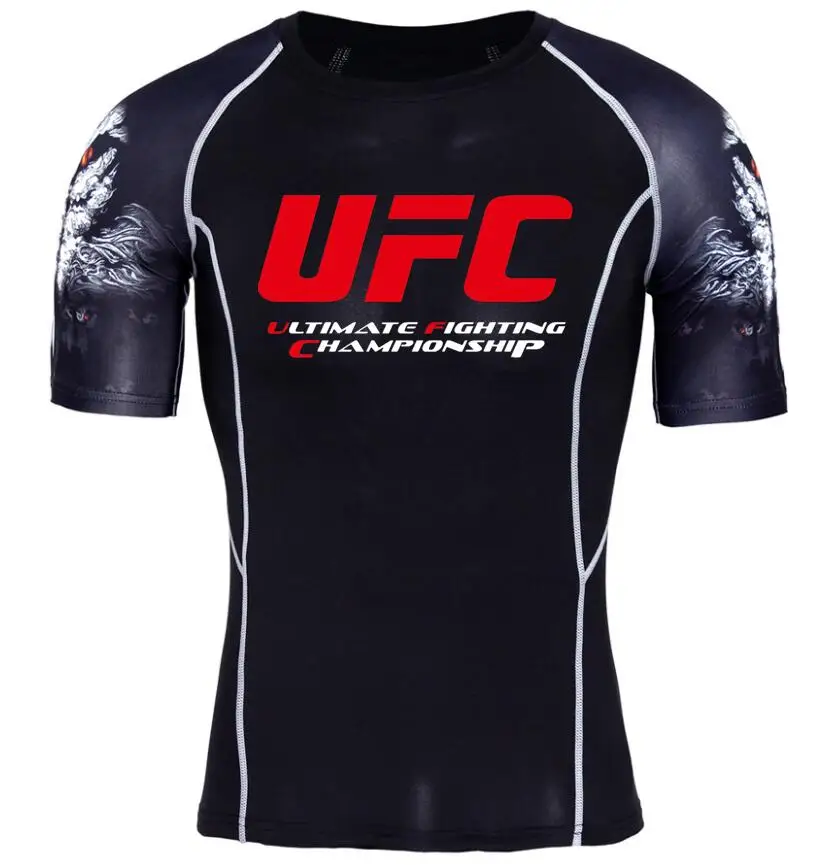 ММА mannen футболки Ultimate Fighting Championship Ufc Для мужчин компрессионка рубашка