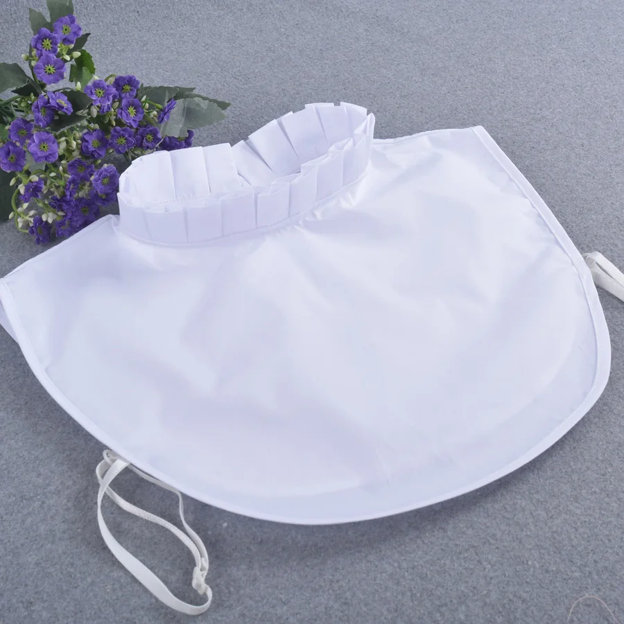 Качество стили женские шифон Волан образец воротник из бисера Биб Ложные