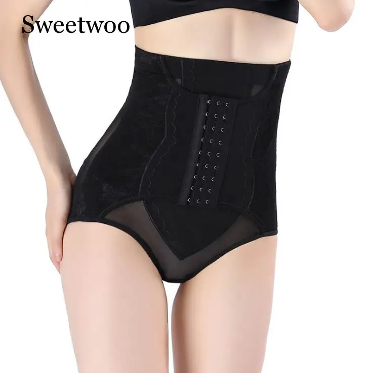 Высокая талия талии тренер M-3XL животик Управление Body Shaper нижнее белье бесшовное