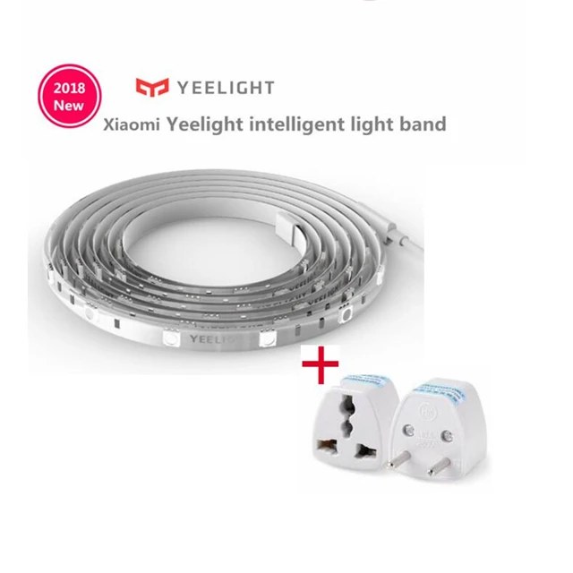 Add Small EU Plug Yee светильник RGB светодиодный 2 м светильник с умным управлением для Mi Home APP WiFi работает с Alexa Google Home Assistant 16 миллионов красочных - Цвет: Add Small EU Plug