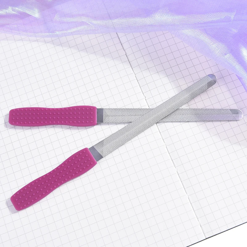 2 шт. упак. пилки для ногтей из нержавеющей стали двухсторонняя пилка полировка