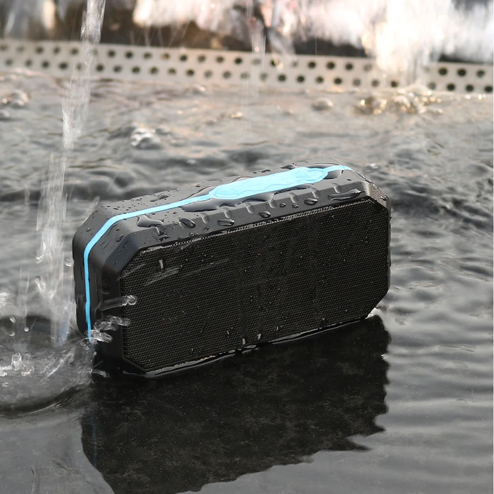 HENZIN портативный Bluetooth динамик Водонепроницаемый IPX6 мини 3D стерео беспроводной с