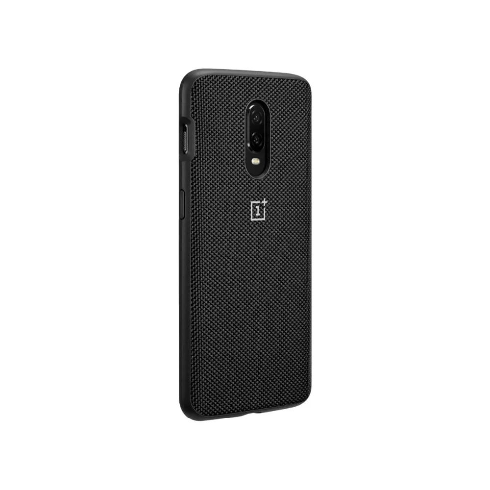 Оригинальный чехол-бампер ONEPLUS 6T из черного дерева нейлона и ТПУ Официальный