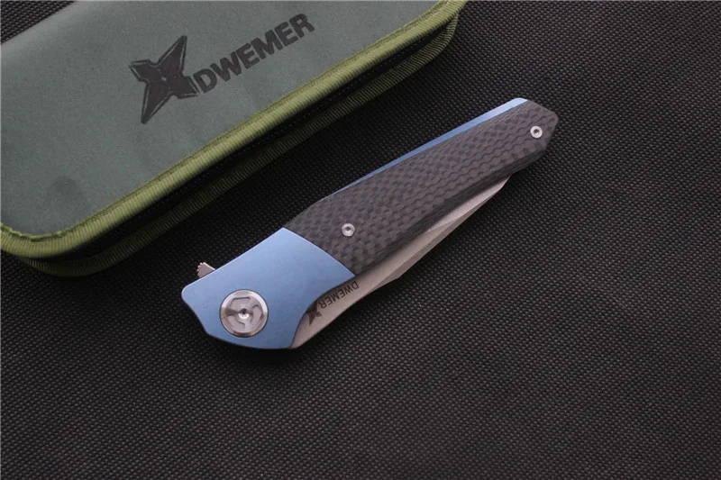 Складной нож Maxace Dwemer Assassin углеродное волокно (Stonewash) лезвие: M390 ручной инструмент
