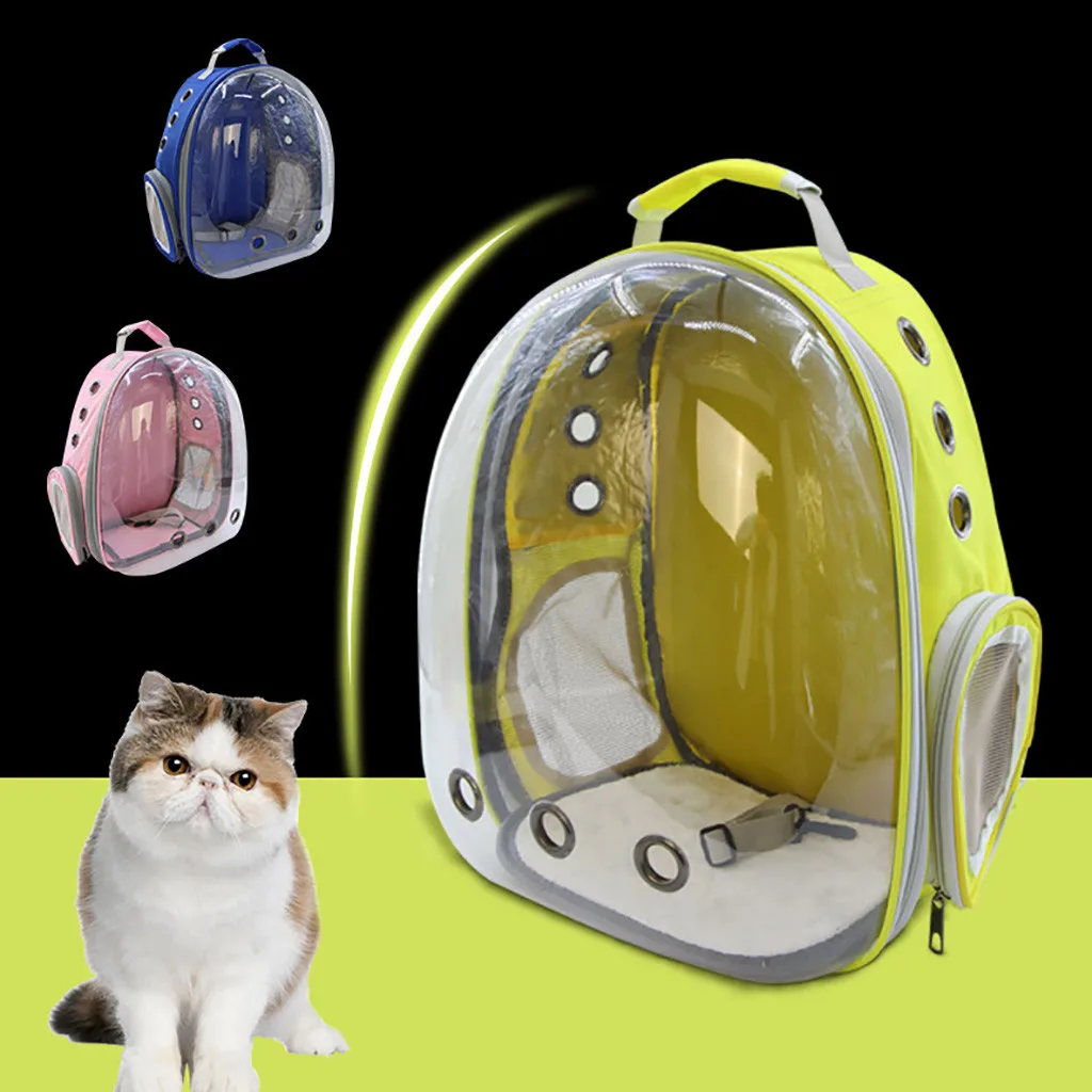 New fashion space capsule shaped pet bracket breathable spacious backpack dog out travel bag portable cat | Дом и сад