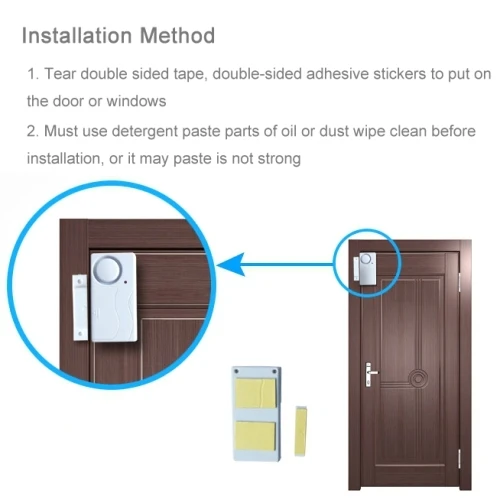 2 in 1 Forecum FK-9806 Smart Home Magnetic Sensor Alarm One + Remote Controller System |