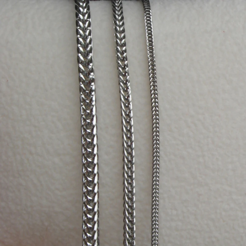 1.5mm cool fox tail men/boy stainless steel chain necklaces & pendants men jewelry punk