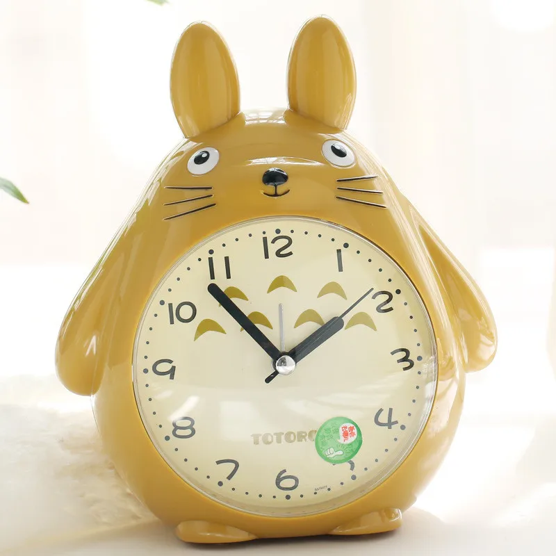 Тоторо будильник pokemon LED свет бесшумный рядом часы Домашний Детский Будильник