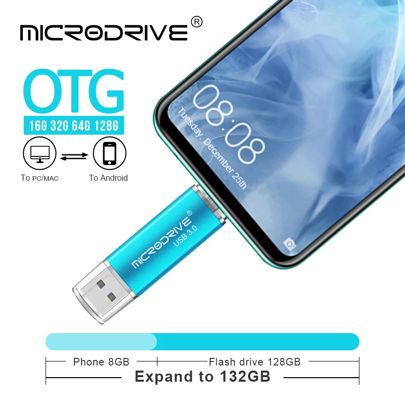 Usb флеш накопитель Модный 8 видов цветов USB 3 0 OTG для телефона 128 ГБ флешка 64 32 16 ГБ|USB