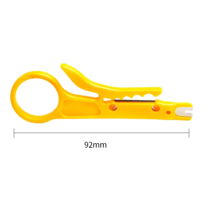 AMPCOM Mini Portable Wire Stripper Cutter Impact Punch Down Tool 110 Blade for Network Wire Cable images - 6
