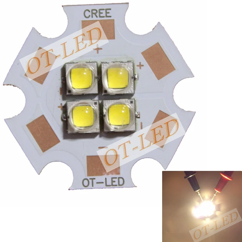 1 шт. 6 в/12 В Cree XPG2 XP G2 4 чипа 18 Вт светодиодный автомобильный излучатель света