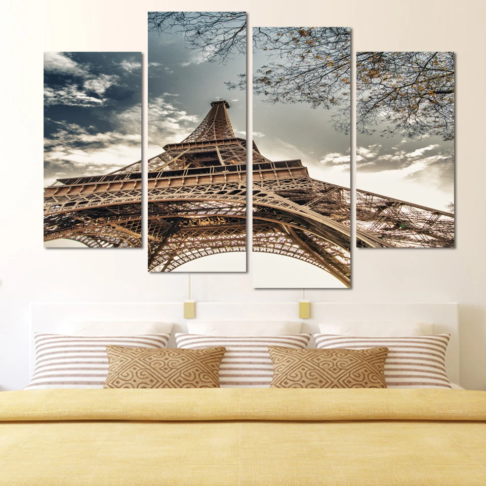 

Fashion Eiffel Tower Canvas Painting Cuadros Decoration Picture Wall Pictures For Living Room Modern Paintings