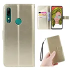 Чехол для Huawei P Smart Z, роскошный флип-кошелек из искусственной кожи 6,59 дюйма, чехол-подставка со шнурком для Huawei P SmartZ Psmart Z, сумки для телефонов