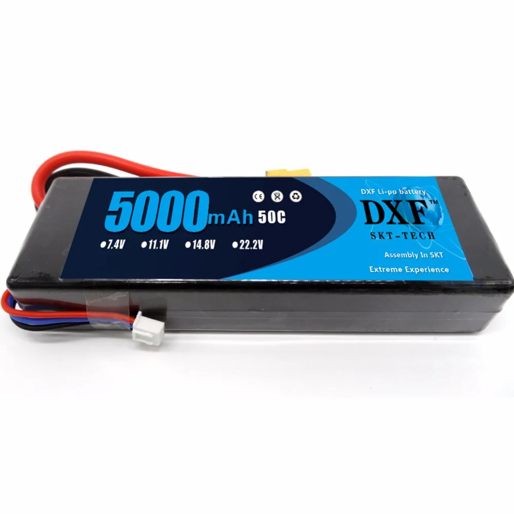 Литий полимерный аккумулятор DXF 50C 2S 5000 мАч 7 4 В для радиоуправляемых автомобилей