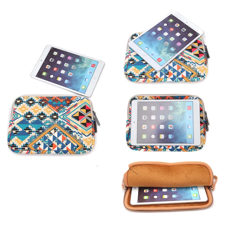 Холст рукавом сумка для iPad 2/3/4 Mini1/2/3/4 Air1/2/3 Новых 9 7/Pro9.7/10 5 Противоударная защитная