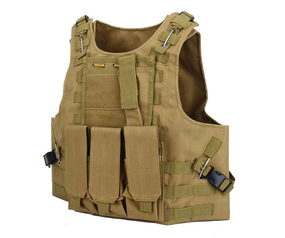 ROCOTACTICAL molle тактический жилет с тройной Подсумок и военные аксессуары Сумка Охота страйкбол тактические наплечники жилет
