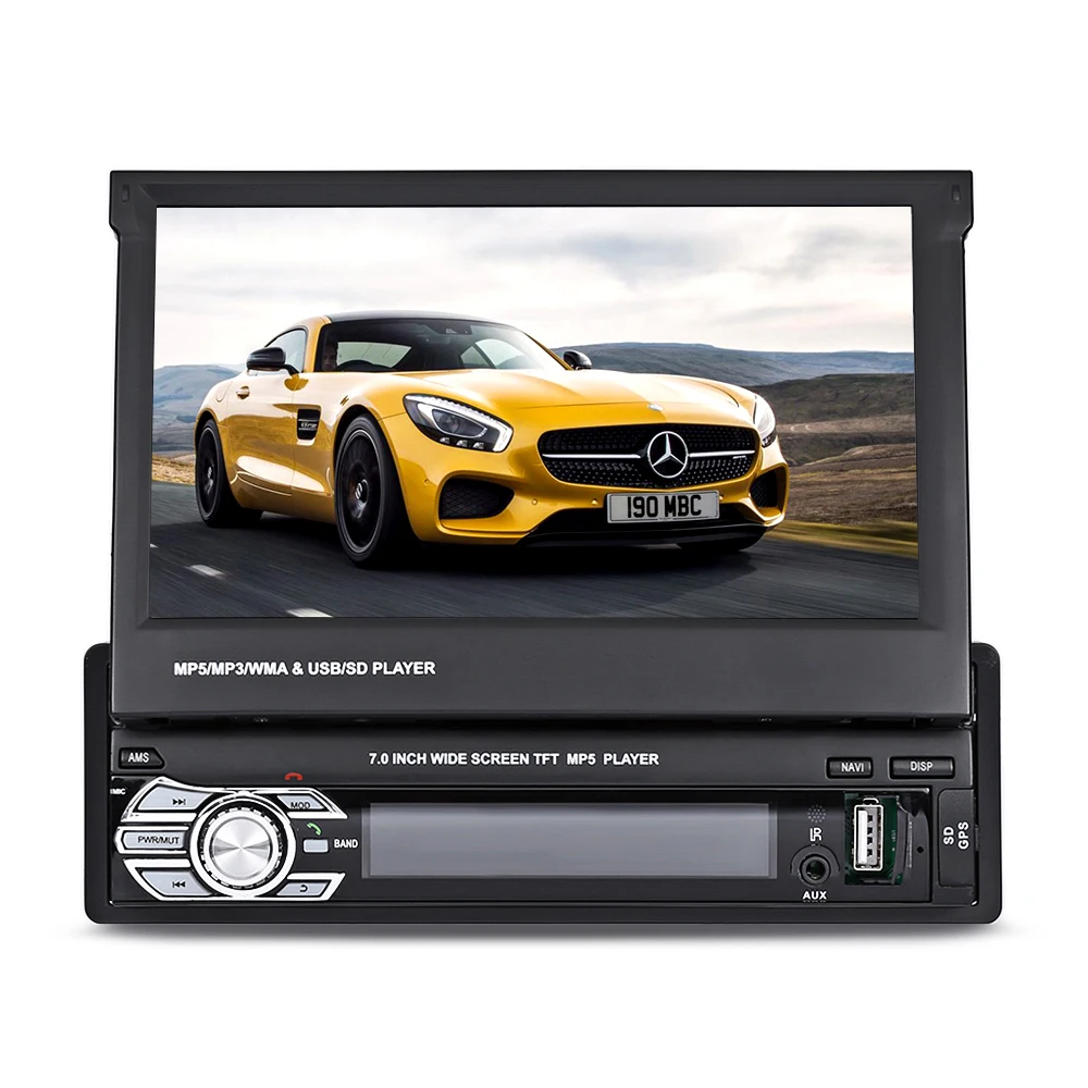Vinerone автомагнитолы автомагнитола 1 din магнитола 7" HD GPS Bluetooth FM USB SD MP5 автозвук
