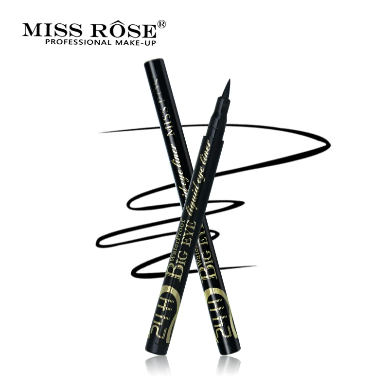 Miss Rose черный карандаш для глаз стойкий Быстросохнущий подводка