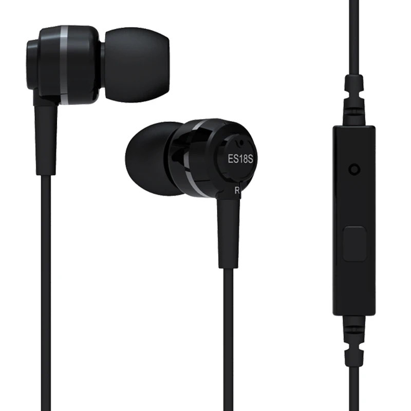 SoundMAGIC ES18S с микрофоном сильные басы звук наушники гарнитура пультом совместим со