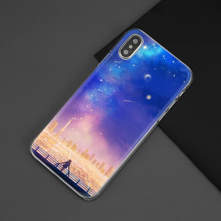Чехол Sailor Moon Kawai для iPhone XS Max XR X 10 7 7 S 8 6 6 S Plus 5s SE 5 4s 4 5C Прозрачный жесткий пластиковый чехол для телефона аниме Coque