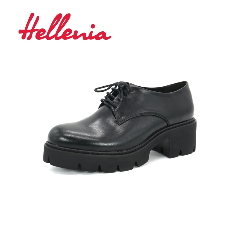 Новые осенние повседневные туфли Hellenia на высокой платформе пикантные толстом