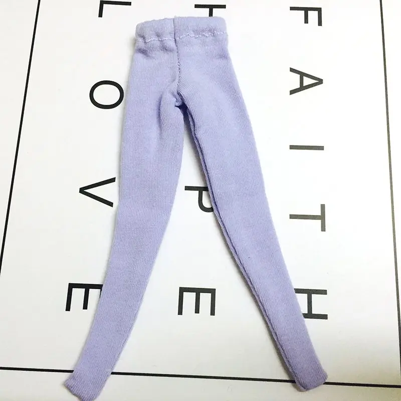 light purple Одежда для кукол Blyth, колготки, базовые штаны из чистого хлопка для 1/6, аксессуары для кукольной одежды(fit Azone, Pullip, Barbies, Blyth, 1/6 Doll - Цвет: light purple