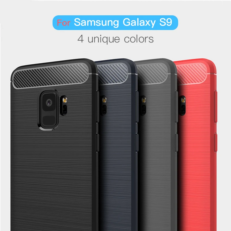 Для Samsung Galaxy S9 S8 Plus S7 S6 Edge Роскошный чехол из углеродного волокна TPU для J8 J7 J3 2018 J4 J6