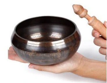 

Free Shipping Superb singing bowl tibet brass buddhism
