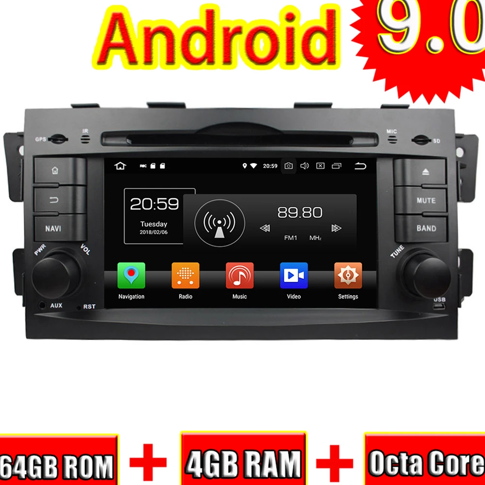 Автомобильное DVD Bluetooth устройство TOPNAVI 7 дюймов Android 9 0 для KIA mohas Borrego 2008 2009 2010
