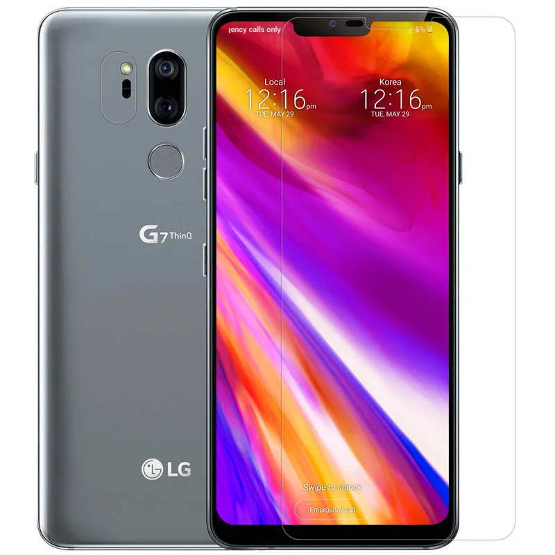 2 шт./лот для LG G7 защитная пленка из закаленного стекла 9H 2.5D One + Thino на G7Plus