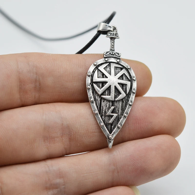 10 шт. Викинг Щит Кулон Цепочки и ожерелья для Для женщин мужчин Славянский оберег