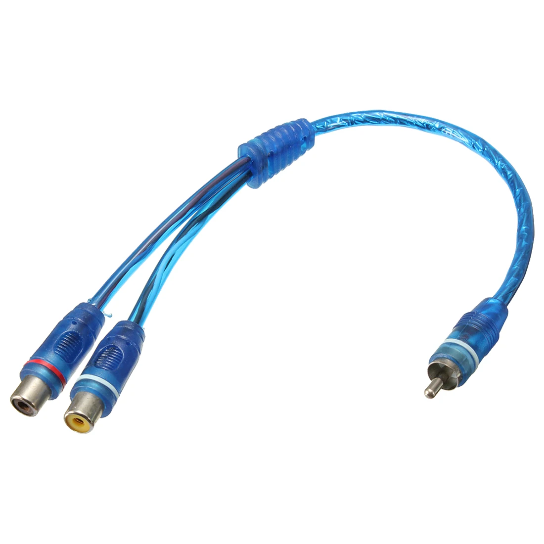 SCLS 2x RCA Phono Y Splitter Lead Adapter Cable 1 Male To 2 Female Car Connector 30cm |