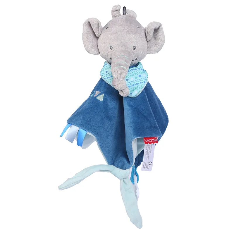 TH047-Elephant Детские плюшевые игрушки, успокаивающее полотенце, мультяшный медведь, кролики, успокаивающие куклы для новорожденных, мягкие удобные полотенца, спальные игрушки - Цвет: TH047-Elephant