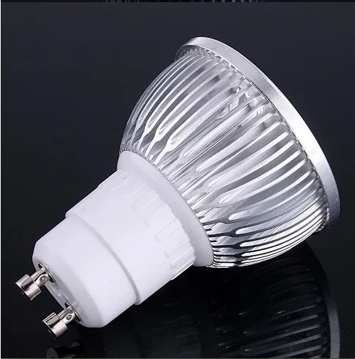 Бесплатная доставка 10X led GU10 12 Вт база холодный белый теплый 4X3W светодиодная