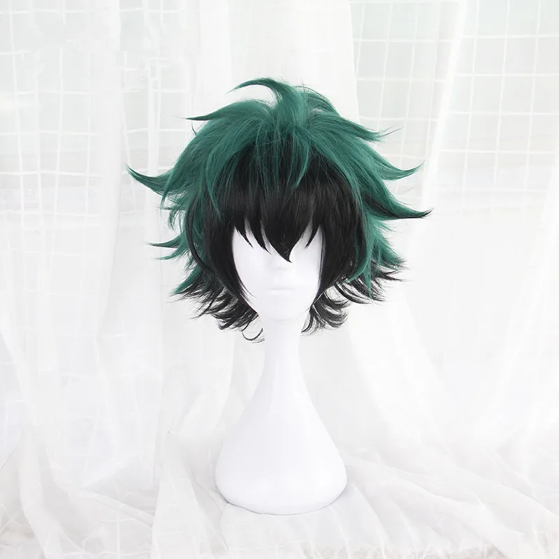 My Hero Academy Boku no Hiro Академия мидория изуку косплей парик зеленый черный микс
