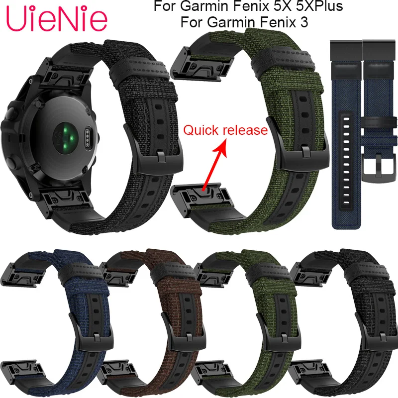 26mm Quick release band For Garmin Fenix 5X 5XPLUS smart watch wristband 3 bracelet replacement accessories | Наручные часы