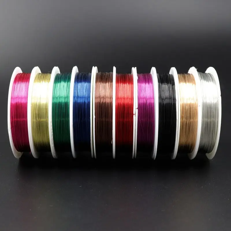 10PCS 0.3 0.4mm Sturdy Beading Cord String  Alloy Copper Wire For Jewelry Making Diy Accessories Finding And Component Wholesale
