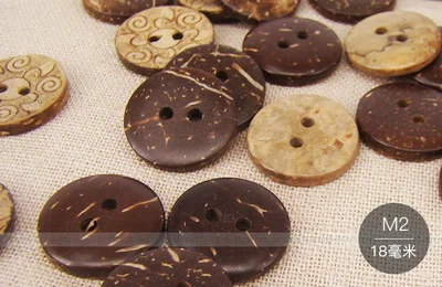 Пряжка в стиле ретро из кокосовой скорлупы кнопка сделай сам натуральная