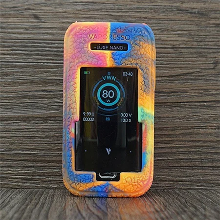 rainbow Текстурированный силиконовый чехол для Vaporesso Lux Nano TC Kit Box Mod электронная сигарета Vape силиконовый чехол с гелевой оболочкой - Цвет: rainbow
