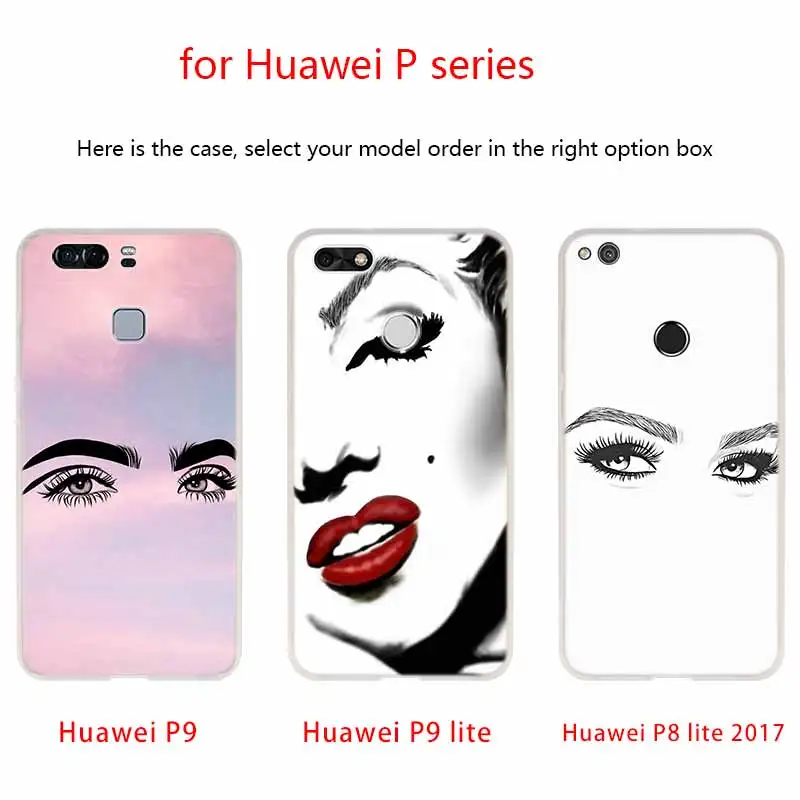 Чехол MLLSE для макияжа ресниц и губ силиконовый мягкий чехол из ТПУ Huawei P30 P40 P20 Pro P10