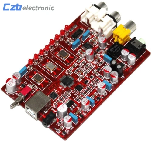 Новый оригинальный XMOS + PCM5102 TDA1308 USB Плата декодера стандарта DAC 384 кГц/32bit R179 Прямая
