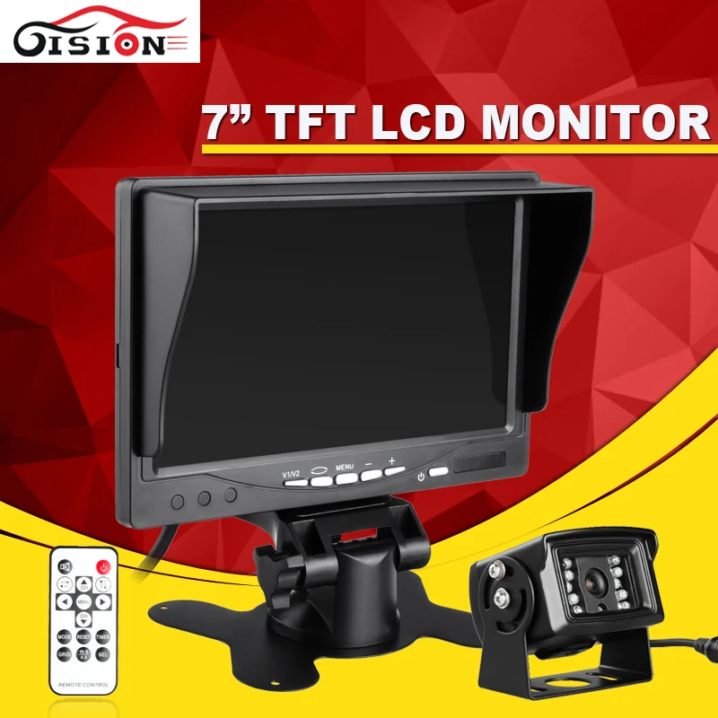 Система видеонаблюдения Gision автономная система с ЖК дисплеем 7 дюймов ИК камерой