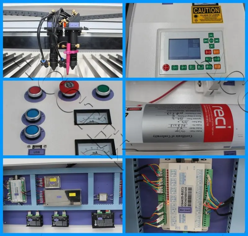 Лазерная машина лазер с двумя головками 80w 100w 130w 150w-1390 machine-60w kesim makinesi для продажи |