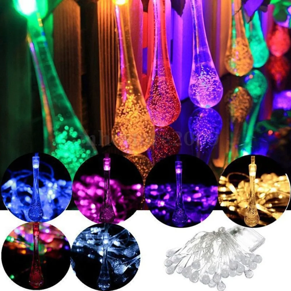 ICOCO 30 Led Battery Box Light String Bubble Water Drop Shape Lights Christmas Day Decorative | Освещение