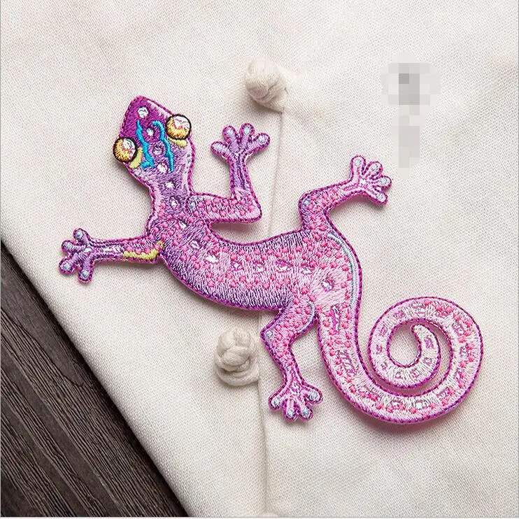 1 шт. вышитая нашивка в виде ящерицы | Дом и сад