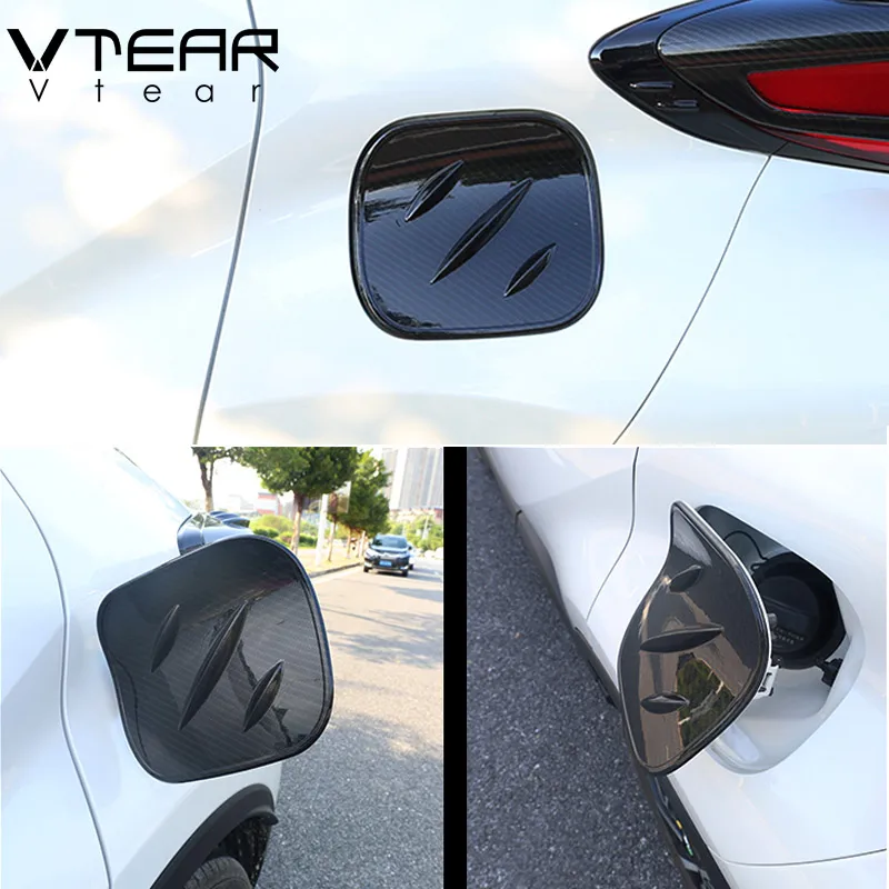 Vtear для Toyota C HR CHR 2017 2018 2019 углеродное волокно автомобильный масляный Топливный Бак